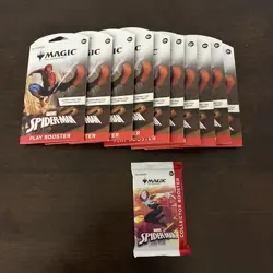 Magic the Gathering Spider-Man Collector Booster pack + 10 Booster Packs Sealed - Image 1