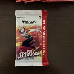 Magic the Gathering Spider-Man Collector Booster pack + 10 Booster Packs Sealed - Image 2