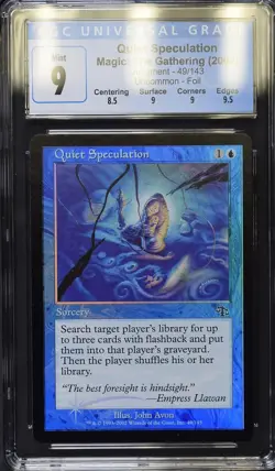 QUIET SPECULATION Judgment Foil CGC 9 MTG [Nostalgium] - Image 1