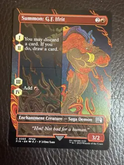 Mtg FIN Final Fantasy Showcase - Summon: G.F. Ifrit -NM - Image 1
