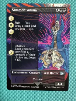 Mtg FIN Final Fantasy Showcase - Summon: Anima - FOIL -NM - Image 1