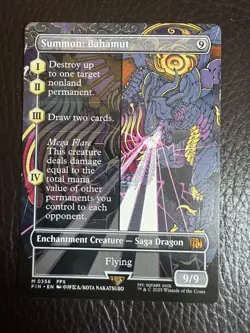 Mtg FIN Final Fantasy Showcase - Summon: Bahamut -NM - Image 1
