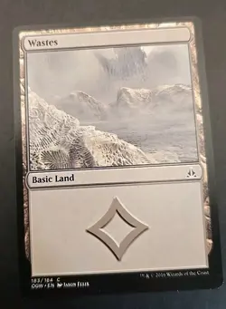 Wastes (Basic Land) Oath of the Gatewatch MTG Regular Lightly Played - Image 1