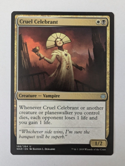 Cruel Celebrant - War of the Spark (WAR) NM Near Mint MTG - Image 1