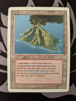 Volcanic Island ~ Revised Edition [Near Mint][Magic MTG] - Image 1