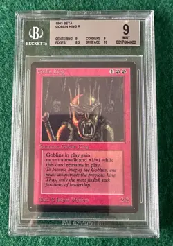 Goblin King - BETA - MTG - BGS 9. Beauty. More Vintage MTG In My Store. - Image 1