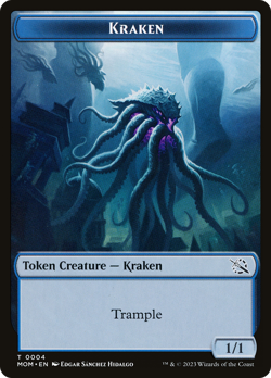 x4 Kraken TMOM March of the Machine MOM MTG 04 TOKEN M/NM 4x - Image 1