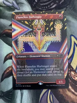 MTG Secret Lair Flamekin Harbinger SLD The Stars Gaze Back RAINBOW FOIL x1 - Image 1