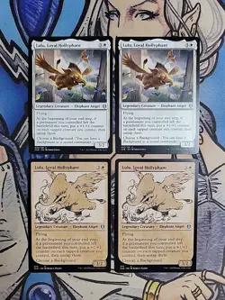 4x Lulu, Loyal Hollyphant (2 are Showcase) - NM/M CLB MTG Magic - Image 1