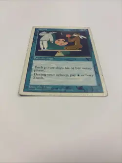 Stasis HP MTG 5th Fifth Edition English Regular White Border Skip Untap Step - Image 2