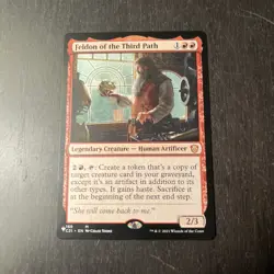 MTG STARTER COMMANDER DECK - Feldon Of The Third Path - Mono Red Creature Copy - Image 1