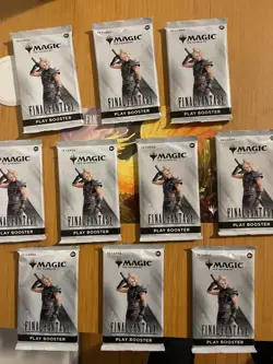 10 Final Fantasy Magic the Gathering Play Booster Packs MTG (Ten Sealed Packs) - Image 1