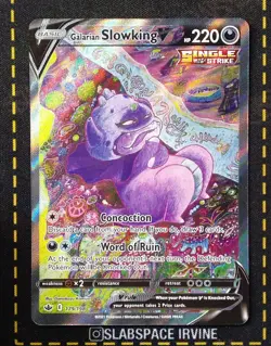 2021 POKEMON SWORD & SHIELD CHILLING REIGN FULL ART/GALARIAN SLOWKING V - Image 1