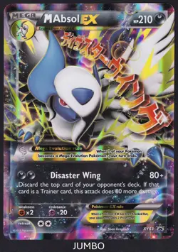 Pokemon M Absol EX XY63 Holo Black Star Promo Jumbo - Image 1