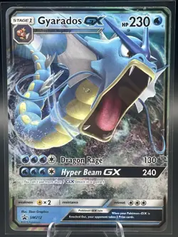 Pokemon Gyarados GX SM212 Holo Black Star Promo Hidden Fates TCG 2019 Full Art - Image 1