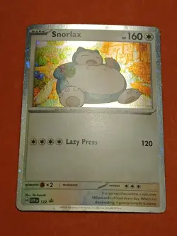 Pokemon Scarlet & Violet Snorlax svp 122 Black Star Promo Holo - Image 3
