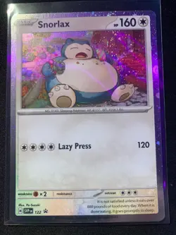 Snorlax SVP 122 Scarlet & Violet Black Star Promo Cosmos Holo Pokemon TCG - NM - Image 1