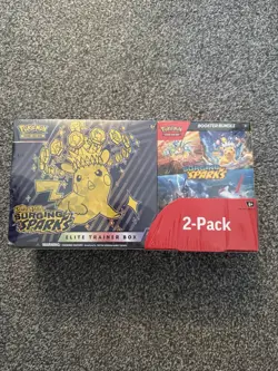 Pokemon TCG Surging Sparks ETB & Booster Bundle Costco Exclusive | New & Sealed - Image 1