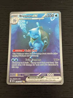 Pokemon TCG Blastoise EX 200/165 Scarlet & Violet 151 Special Illustration Rare - Image 1