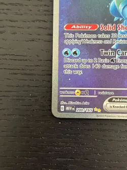 Pokemon TCG Blastoise EX 200/165 Scarlet & Violet 151 Special Illustration Rare - Image 4