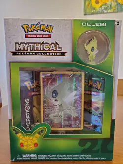 Pokemon 2016 XY Generations Celebi Mythical Pin Collection Box 20th Anniversary - Image 1
