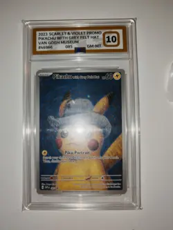 POKEMON PIKACHU WITH GREY FELT HAT VAN GOGH SVP 85 ENG PG 10 PSA 10 GEM MINT - Image 2