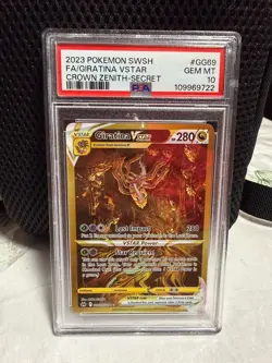 Pokemon Giratina VSTAR Secret Rare Full Art Holo GG69/GG70 Crown Zenith PSA 10 - Image 1