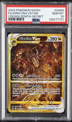 2023 POKEMON SWORD & SHIELD CROWN ZENITH SECRET FULL ART/GIRATINA VSTAR PSA 10 - Image 1