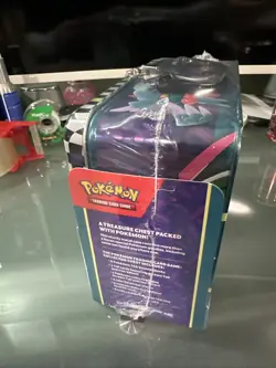 NEW-Pokemon TCG TYRANITAR & IRON VALIANT Collector Chest Tin Lunch Box - Sealed - Image 5