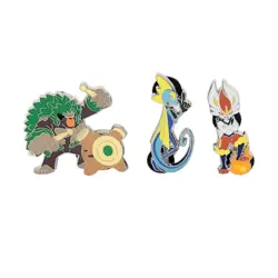 Pokemon Official Pin Badge Bundle Cinderace, Inteleon & Rillaboom- New - Image 1
