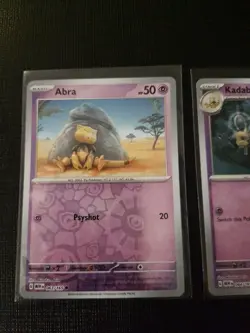 Abra Kadabra Alakazam EX 151 065/165 Scarlet & Violet 151 Holo Pokemon NM - Image 2
