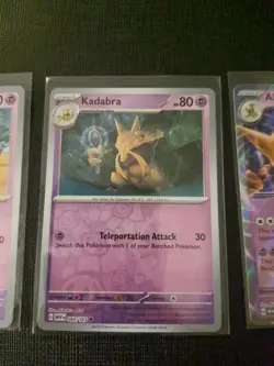 Abra Kadabra Alakazam EX 151 065/165 Scarlet & Violet 151 Holo Pokemon NM - Image 3