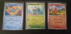 Charmander Bulbasaur Squirtle Reverse Holo Scarlet & Violet 151 004/165 Pokemon - Image 1