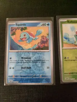 Charmander Bulbasaur Squirtle Reverse Holo Scarlet & Violet 151 004/165 Pokemon - Image 2