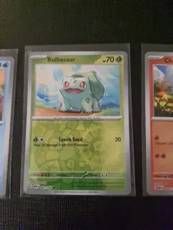 Charmander Bulbasaur Squirtle Reverse Holo Scarlet & Violet 151 004/165 Pokemon - Image 3