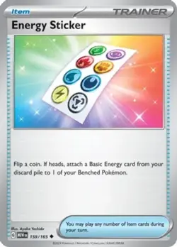 Pokemon - Energy Sticker - 159/165 - Uncommon - Reverse Holo - Scarlet & Violet - Image 1