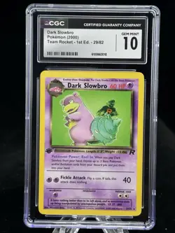 Dark Slowbro #29 Non-Holo 1st Edition Team Rocket 2000 Pokemon CGC 10 😈 - Image 1