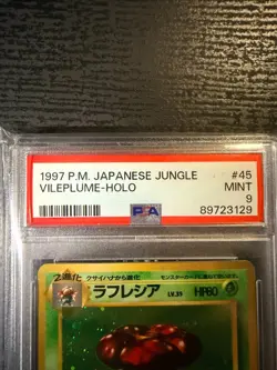 1997 P M Japanese Jungle Vileplum Holo #45 Mint PSA 9 (RARE) Pokemon - Image 2