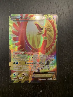 Ho-oh EX 121/122 - Breakpoint Full Art Ultra Rare Holo Pokemon TCG MP - Image 1