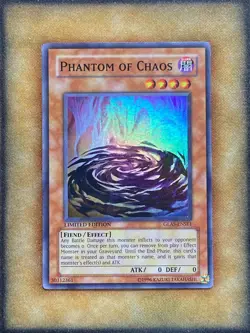 Yugioh Phantom of Chaos GLAS-ENSE1 Super Rare Limited Edition NM - Image 1