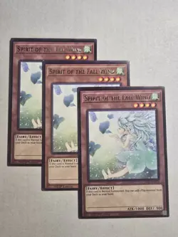 Yugioh! 3x Spirit of the Fall Wind PHRE-EN028 Rare 1st Ed NM - Image 1