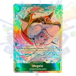 Megalo (Alternate Art) EB04-018 One Piece OP-14 The Azure Sea's Seven Foil NM - Image 1