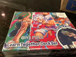 One Piece TCG Learn Together Luffy Zoro & Nami Starter Deck Set LT-01- SEALED - Image 1