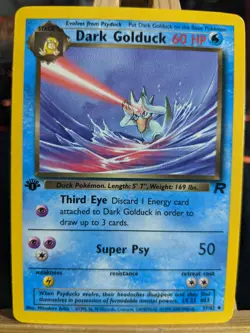 Dark Golduck 37/82 1st Edition LP Pokemon Card - Image 1