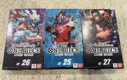 One Piece Card Game Starter Deck Lot (ST 25, ST 26, ST 27) - Image 1