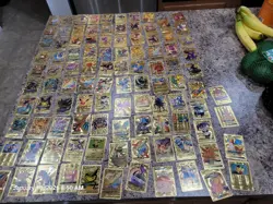 HUGE LOT 101 Metal Gold Foil Pokemon Cards - Image 1