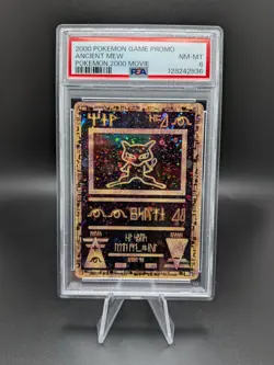 ANCIENT MEW PSA 8 2000 POKEMON CARD GAME BLACK STAR PROMO MOVIE - Image 1