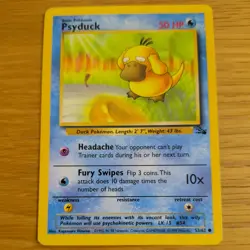 PSYDUCK 53/62 POKEMON CARD (FOSSIL SET) - Image 2