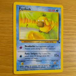PSYDUCK 53/62 POKEMON CARD (FOSSIL SET) - Image 3