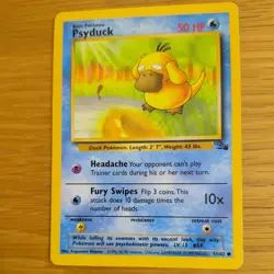 PSYDUCK 53/62 POKEMON CARD (FOSSIL SET) - Image 4